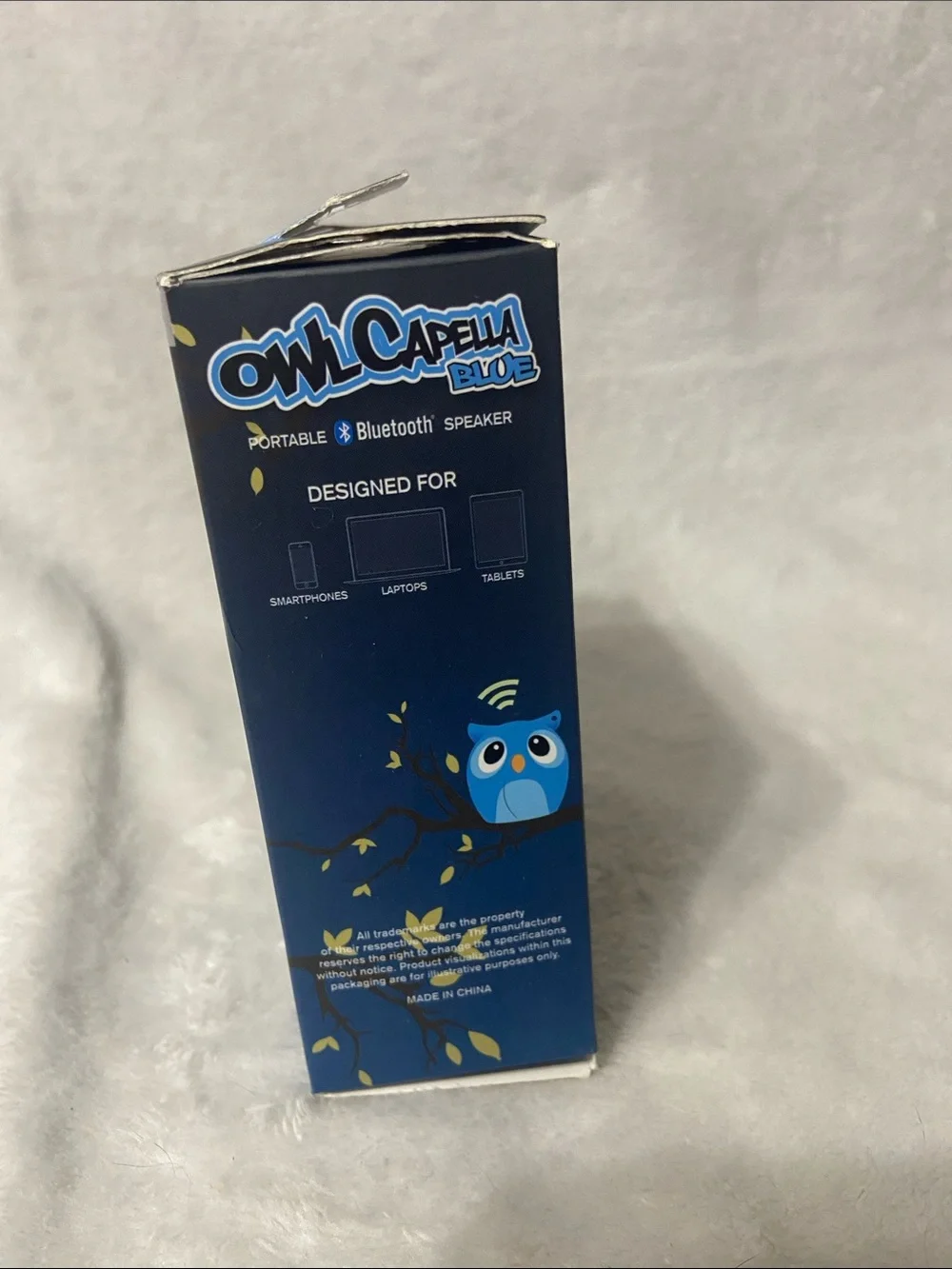 Owl Capella Blue Portable Bluetooth Speaker - Blue